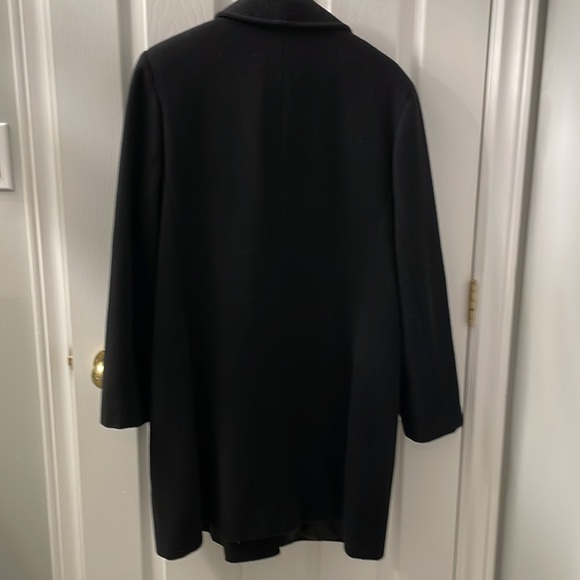 Alfred Dunner 100% Wool Pea Coat. Black. Size 12 P simple classic timeless - Picture 8 of 11
